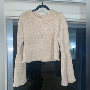 Cream Knit Women's Sweater